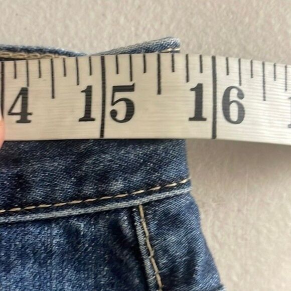 AG Adriano Goldschmied Womens Size 29 Erin Pencil Skirt Denim Step Up Hem Frayed - Picture 11 of 12